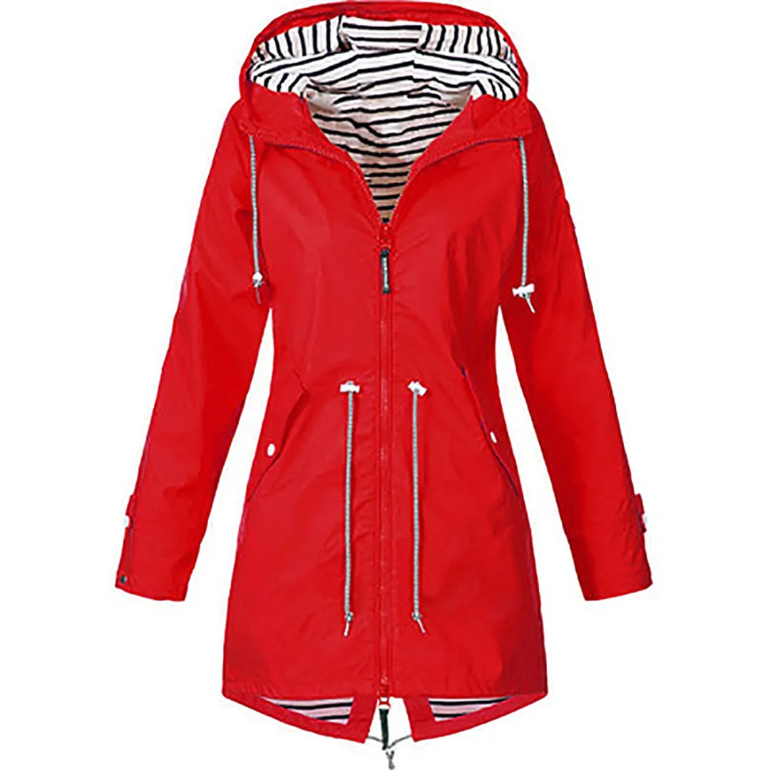 RainGuard™ | Women's Classic Raincoat | Waterproof, Lightweight Design & Adjustable Hood