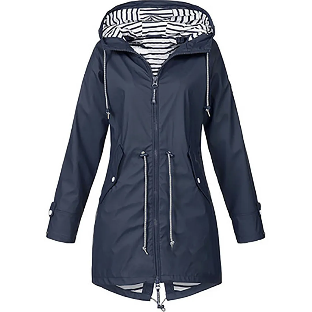 RainGuard™ | Women's Classic Raincoat | Waterproof, Lightweight Design & Adjustable Hood