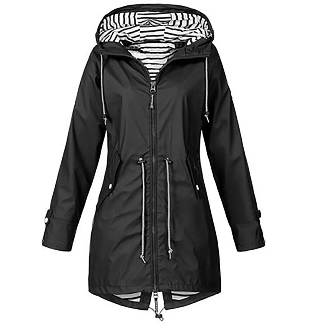 RainGuard™ | Women's Classic Raincoat | Waterproof, Lightweight Design & Adjustable Hood