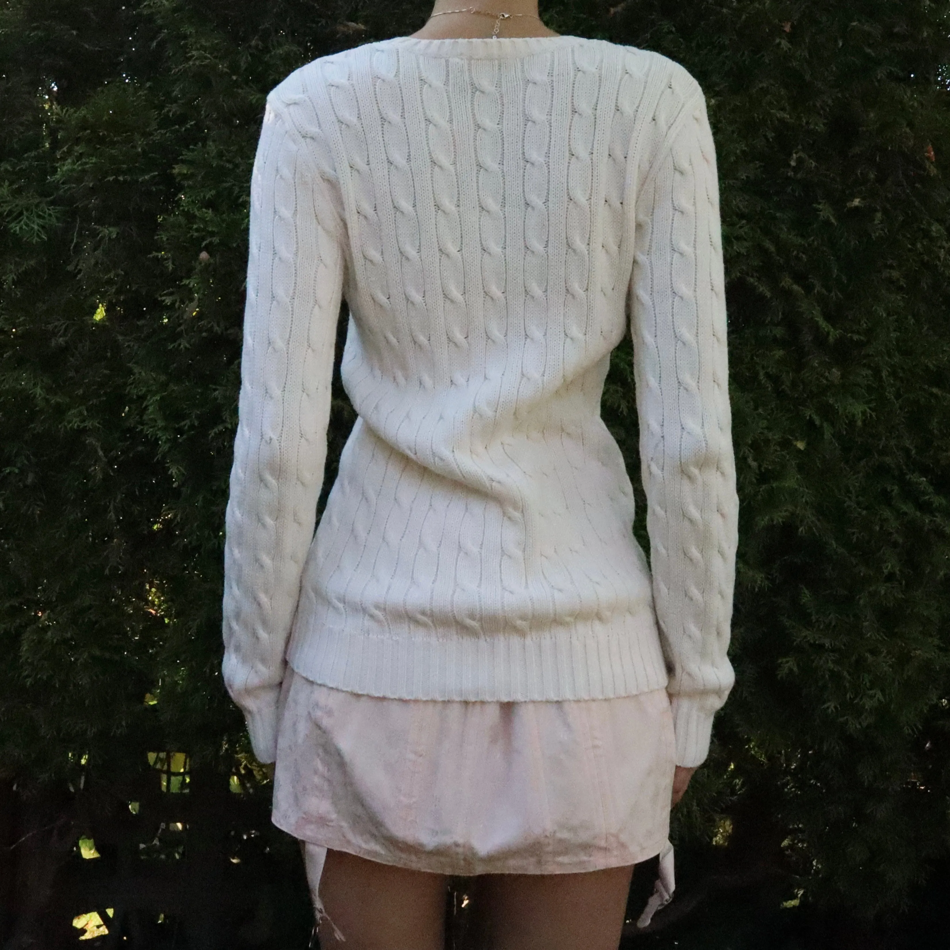 Ralph Lauren White Sweater (M-L)