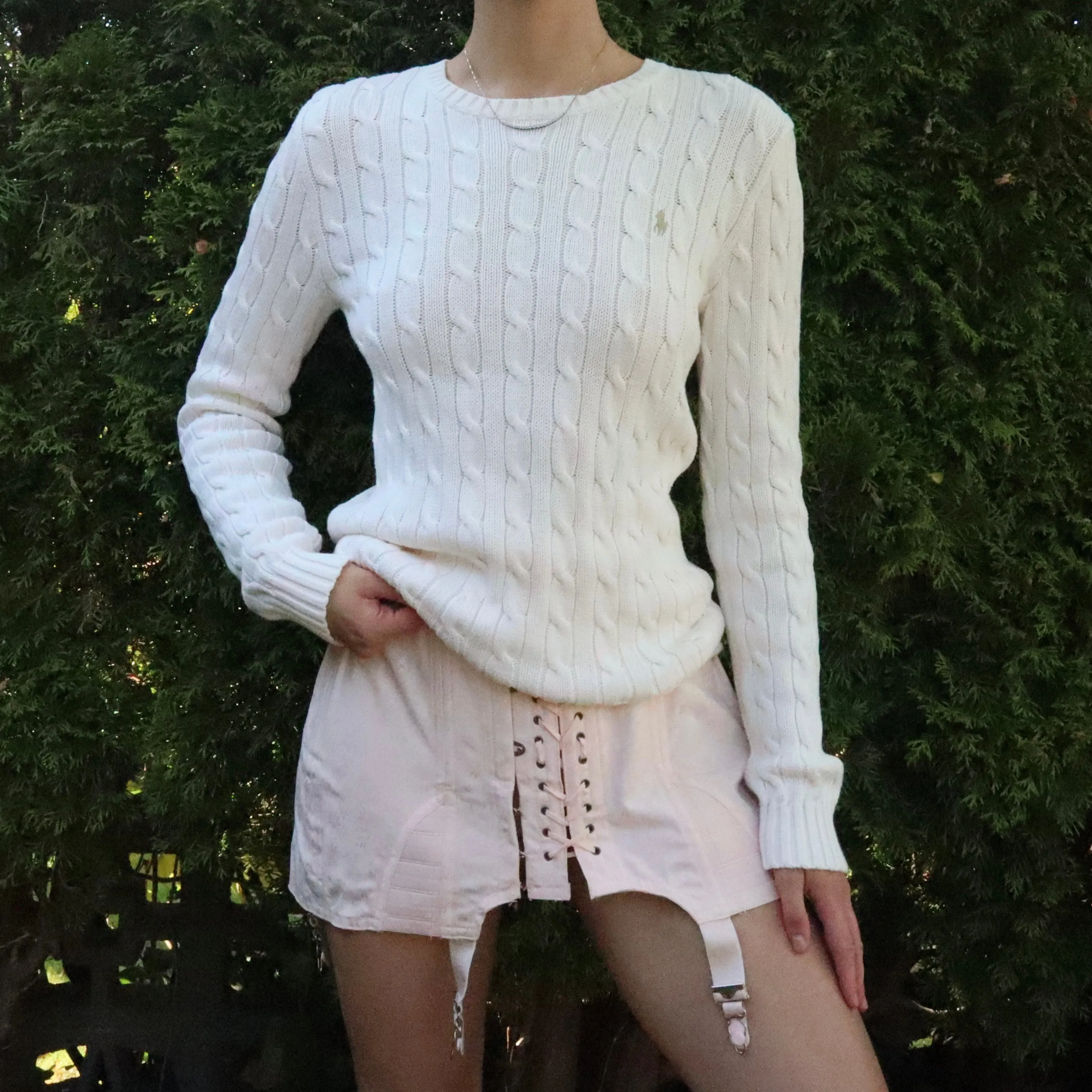 Ralph Lauren White Sweater (M-L)
