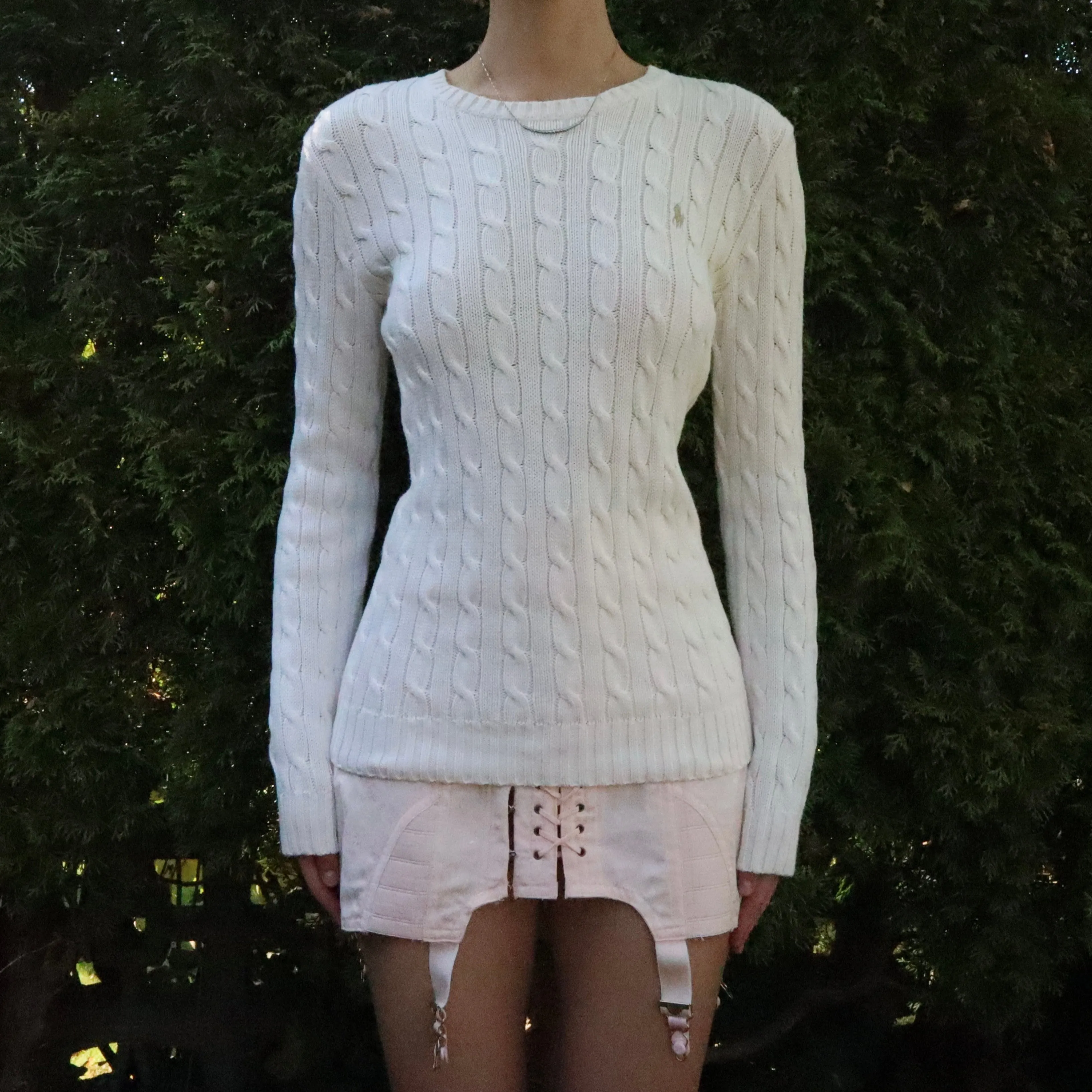 Ralph Lauren White Sweater (M-L)