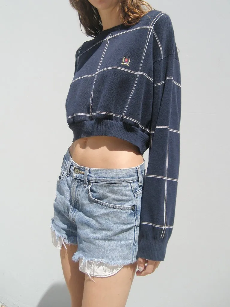 RCYCLD Cropped Knit Sweater