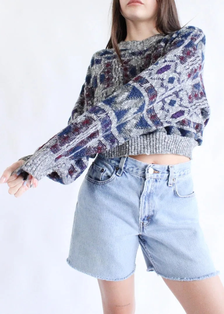 RCYCLD Cropped Knit Sweater