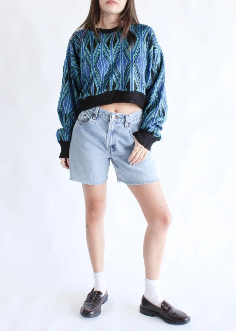 RCYCLD Cropped Knit Sweater