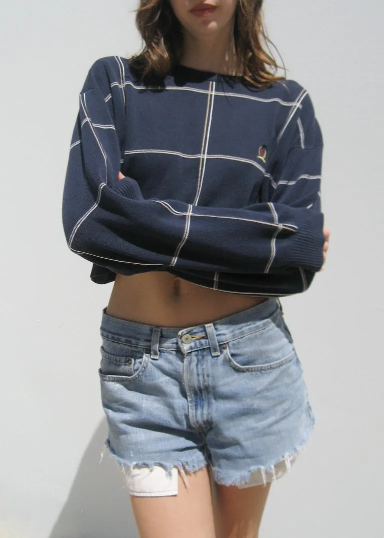 RCYCLD Cropped Knit Sweater