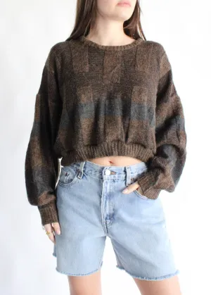 RCYCLD Cropped Knit Sweater
