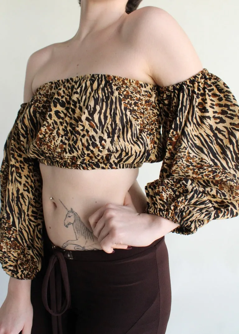 RCYCLD Gauze OTS Bandeau Top