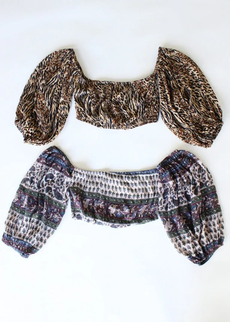 RCYCLD Gauze OTS Bandeau Top