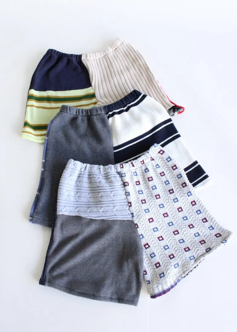 RCYCLD Knit Pieced Shorts
