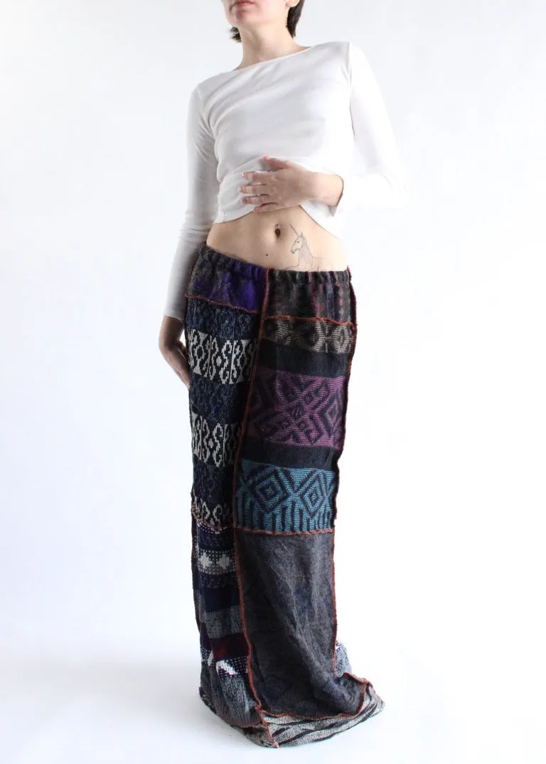 RCYCLD Knit Sweater Pieced Maxi Skirt