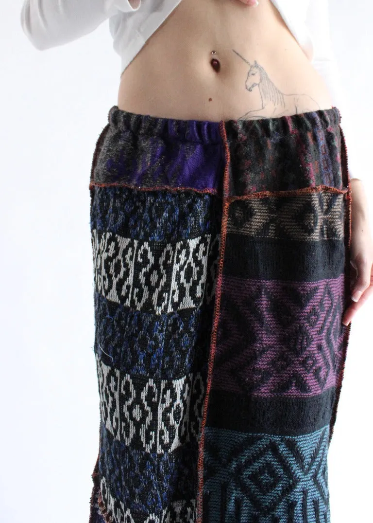 RCYCLD Knit Sweater Pieced Maxi Skirt