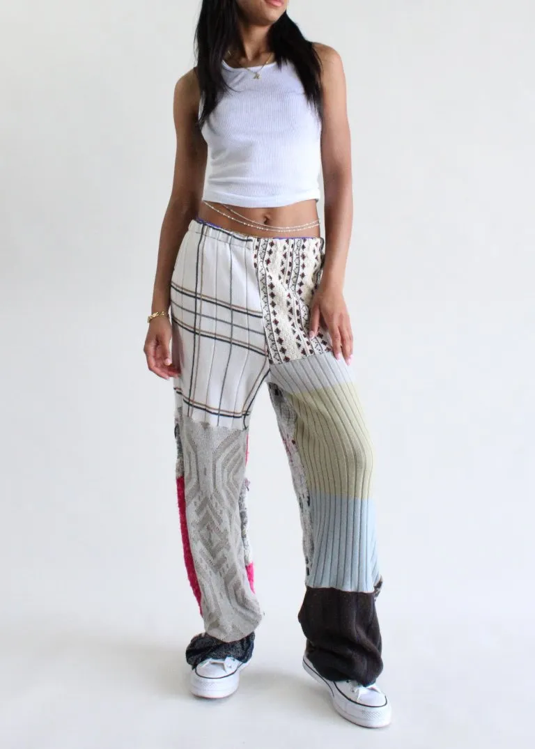 RCYCLD Knit Sweater Pieced Pants
