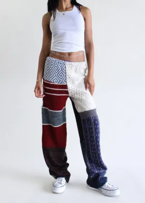 RCYCLD Knit Sweater Pieced Pants