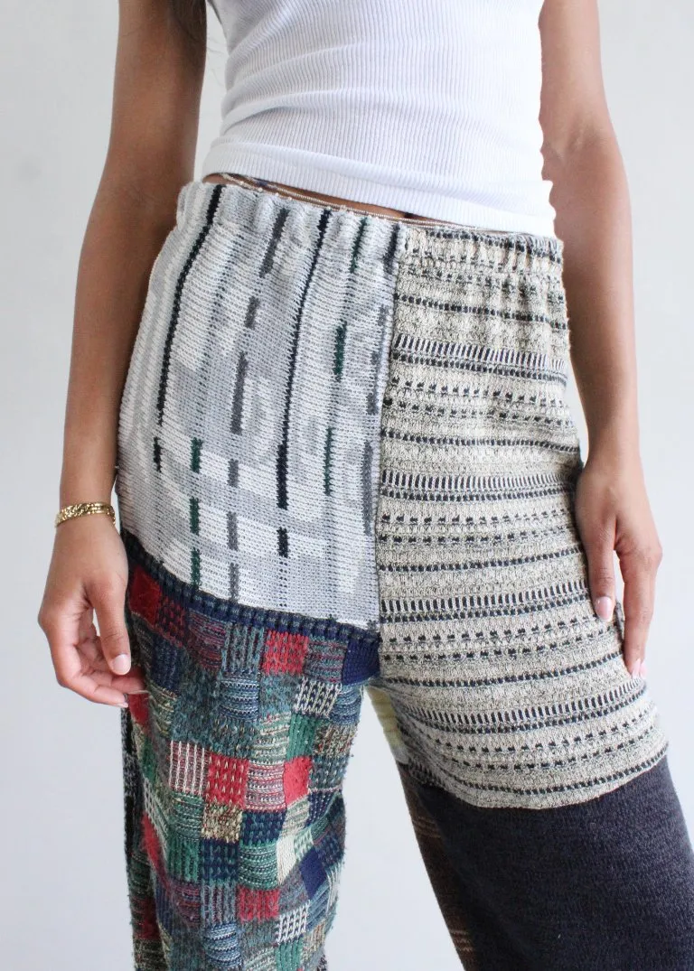 RCYCLD Knit Sweater Pieced Pants