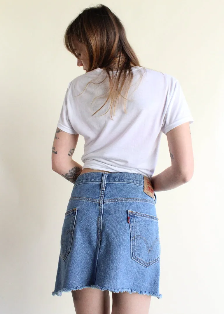 RCYCLD Levi's Cross Closure Denim Skirt