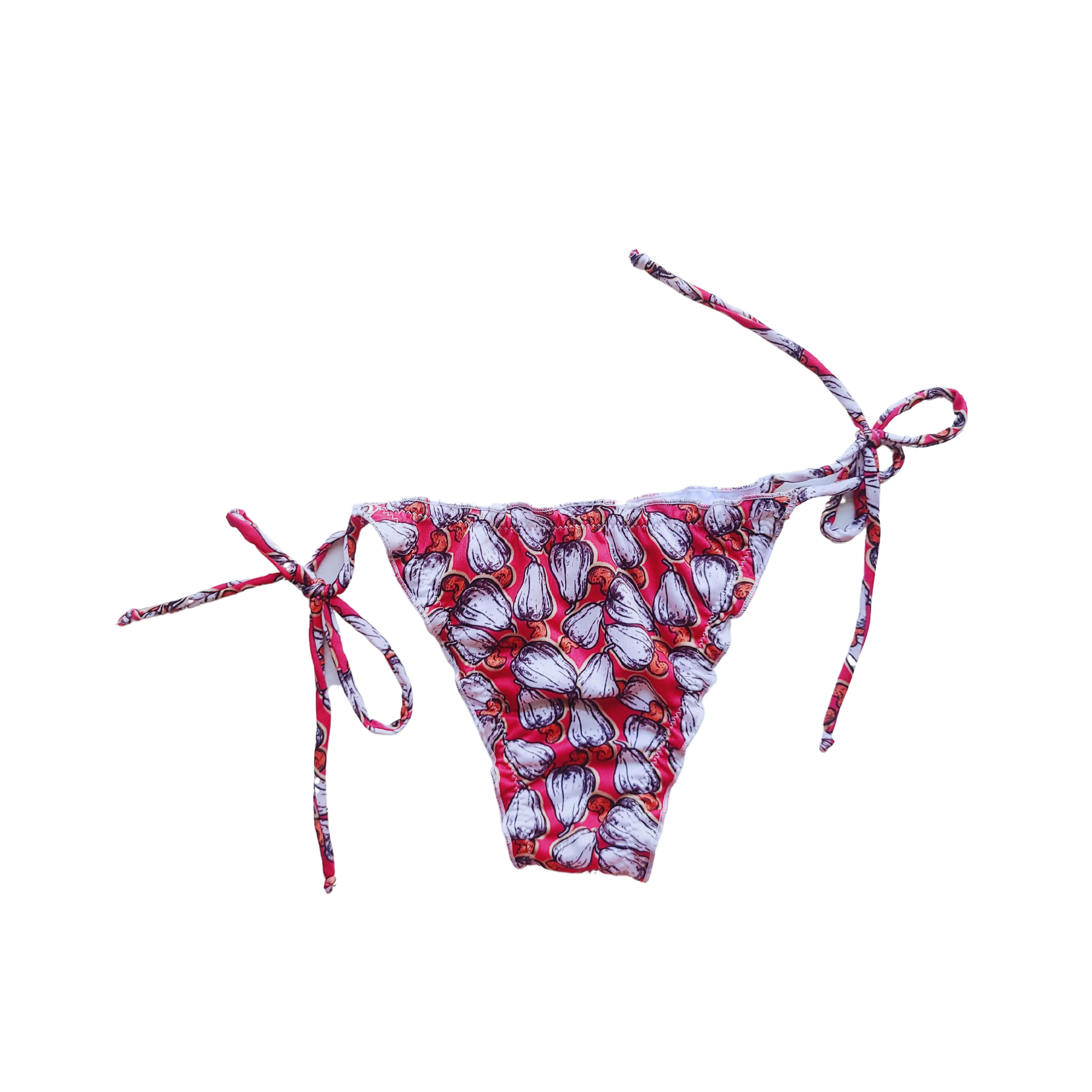 Red Cajun Ruffled Bikini