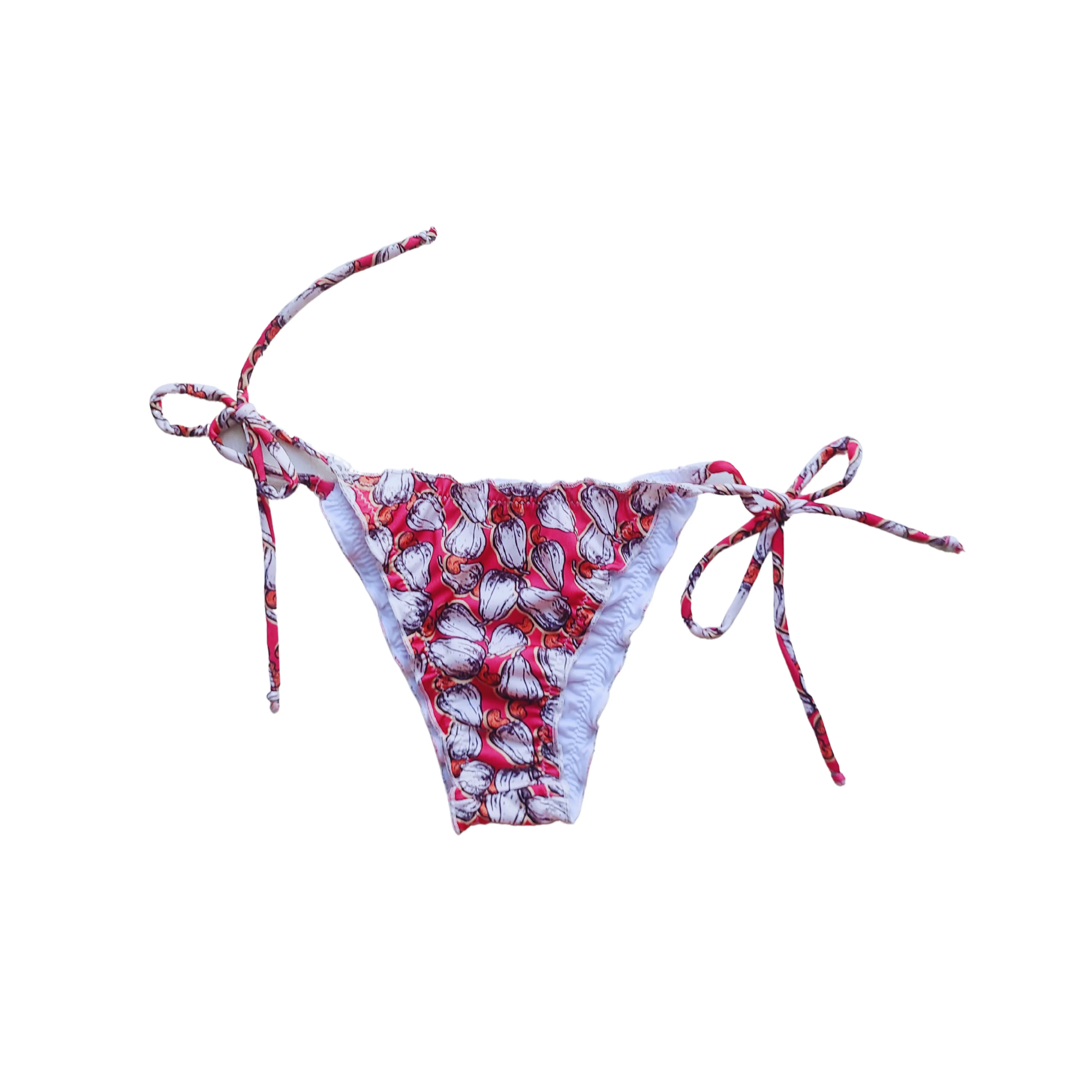 Red Cajun Ruffled Bikini