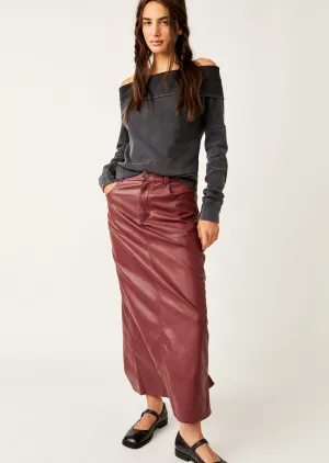 Red City Slicker Vegan Maxi
