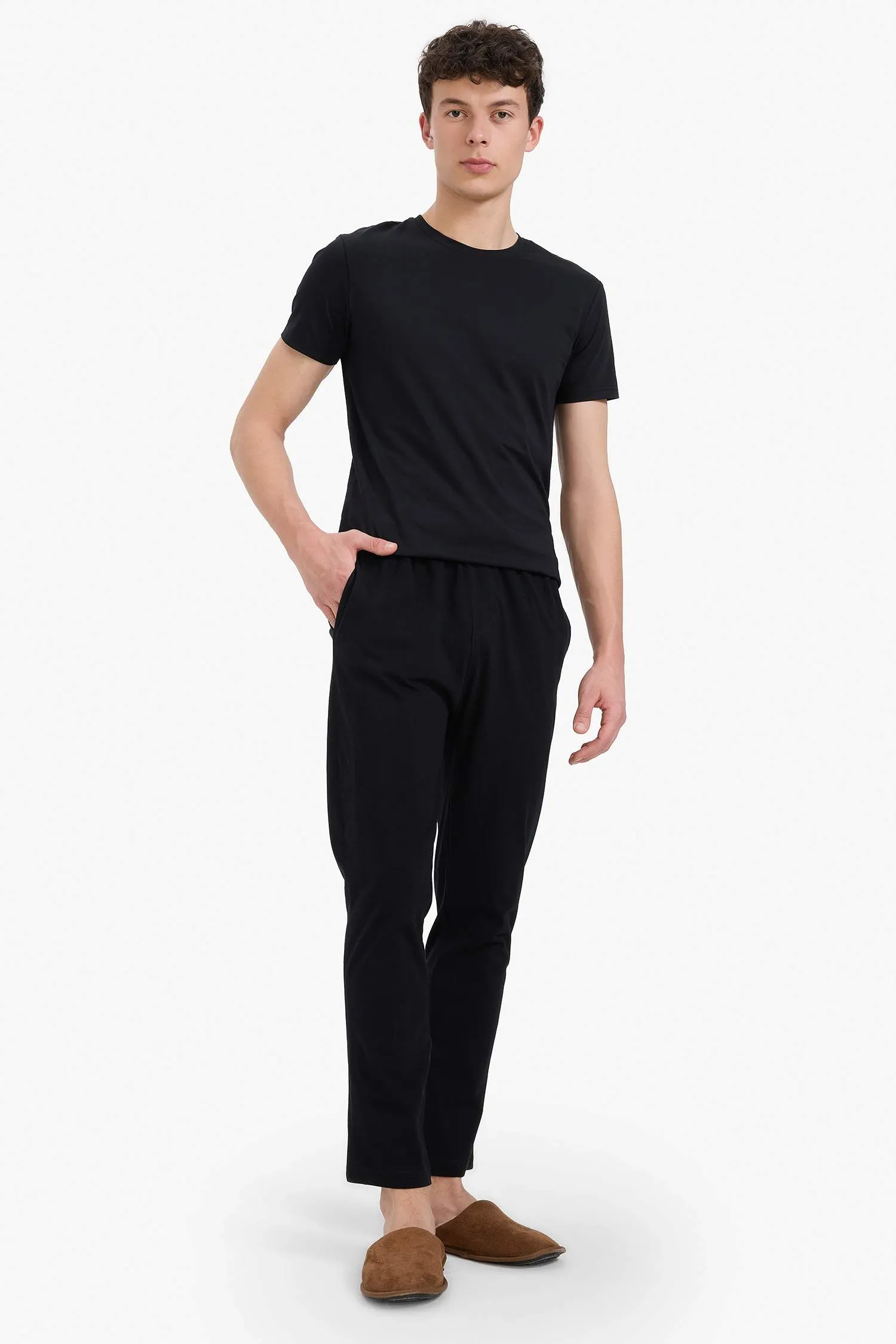 Regular Fit Basic Flat Pocket Under Pajamas