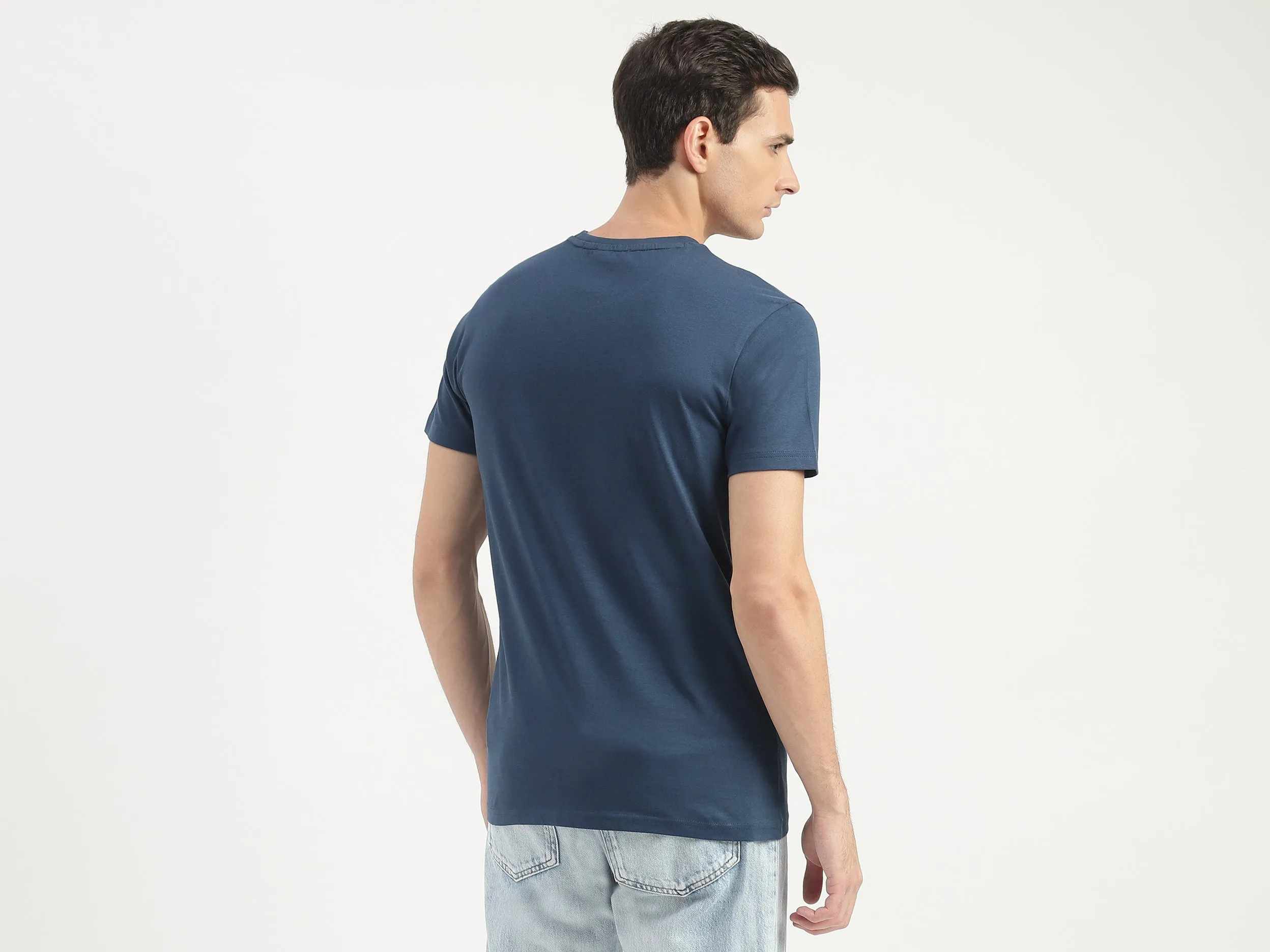 Regular Fit Round Neck Printed T-Shirt