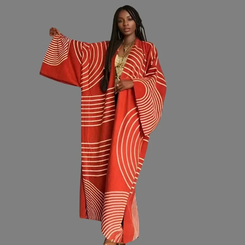 Relax print fashion tunic ,Kimonos