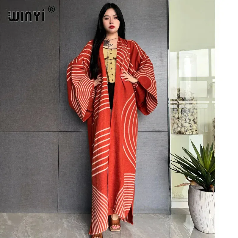 Relax print fashion tunic ,Kimonos