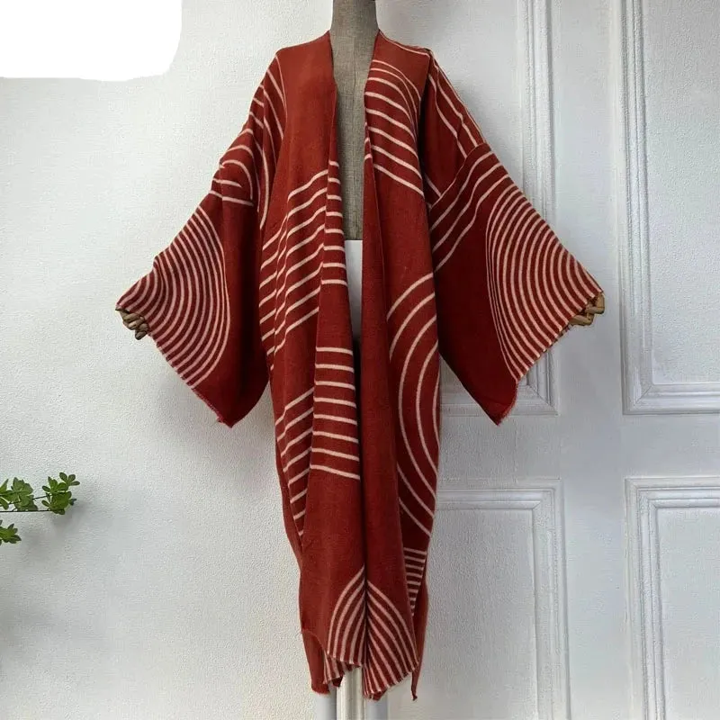 Relax print fashion tunic ,Kimonos