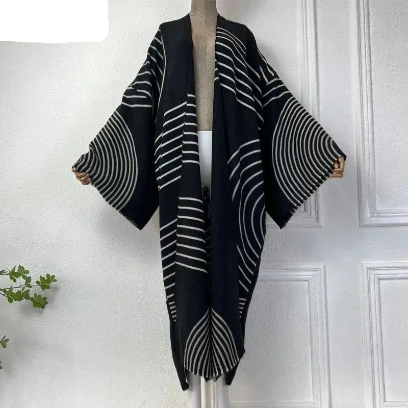 Relax print fashion tunic ,Kimonos