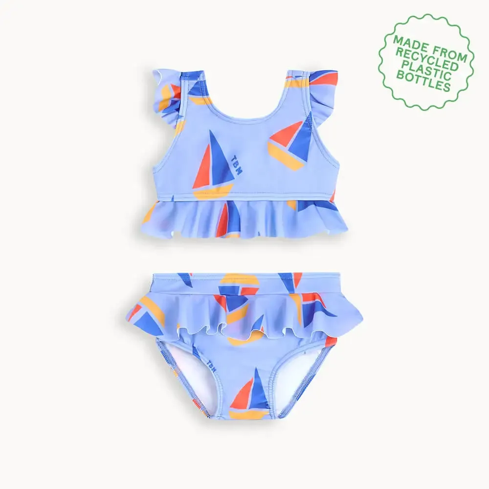 Rialto - Blue Sailboat Baby & Kids 2 Piece Swimsuit
