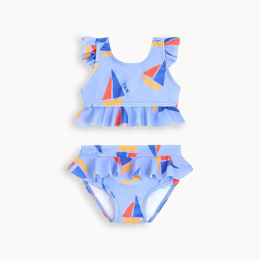 Rialto - Blue Sailboat Baby & Kids 2 Piece Swimsuit