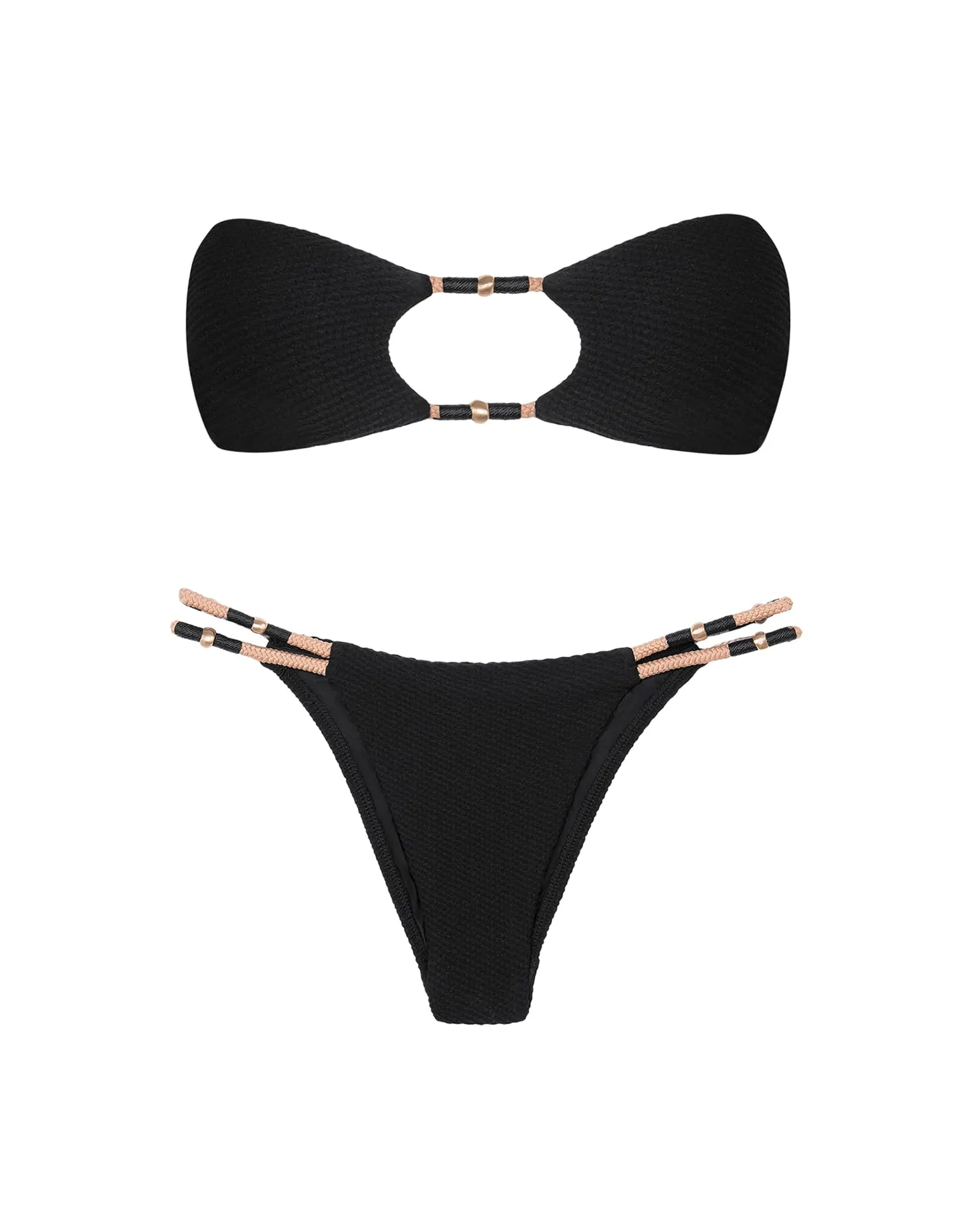 Ribbed Layla Bottom - Black