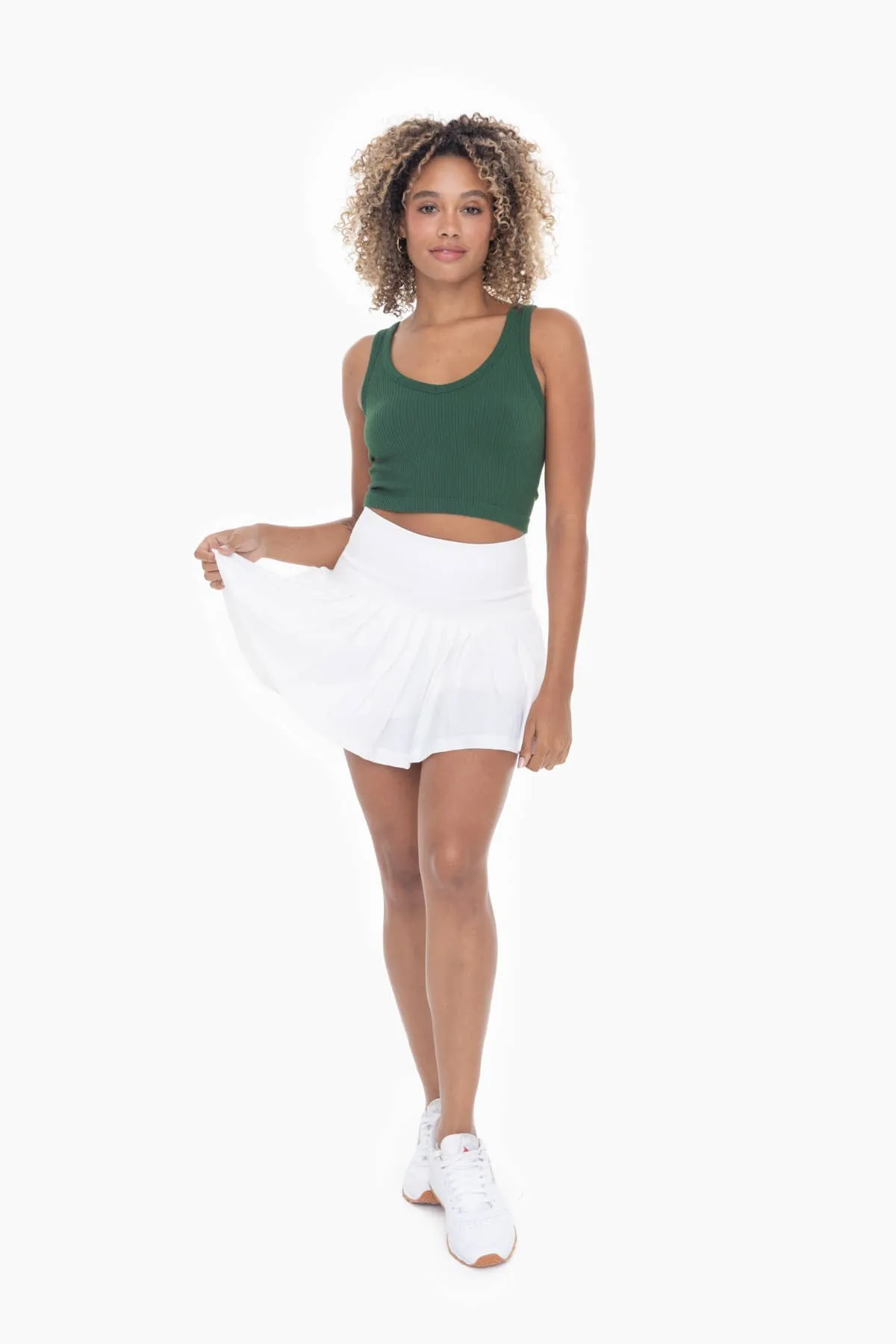 Ribbed Seamless Cropped Tank Top
