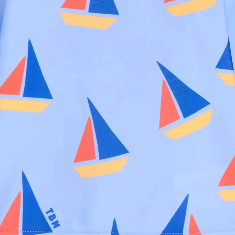 Riki - Blue Sailboat Baby & Kids Swim Rash Suit