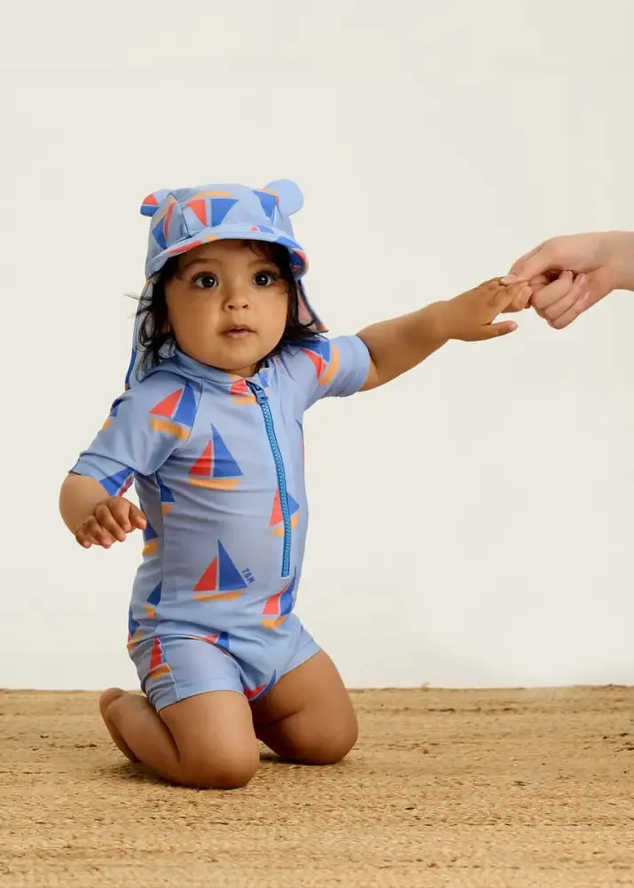 Riki - Blue Sailboat Baby & Kids Swim Rash Suit