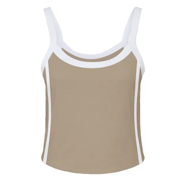 Ringer Tank with Spaghetti Straps