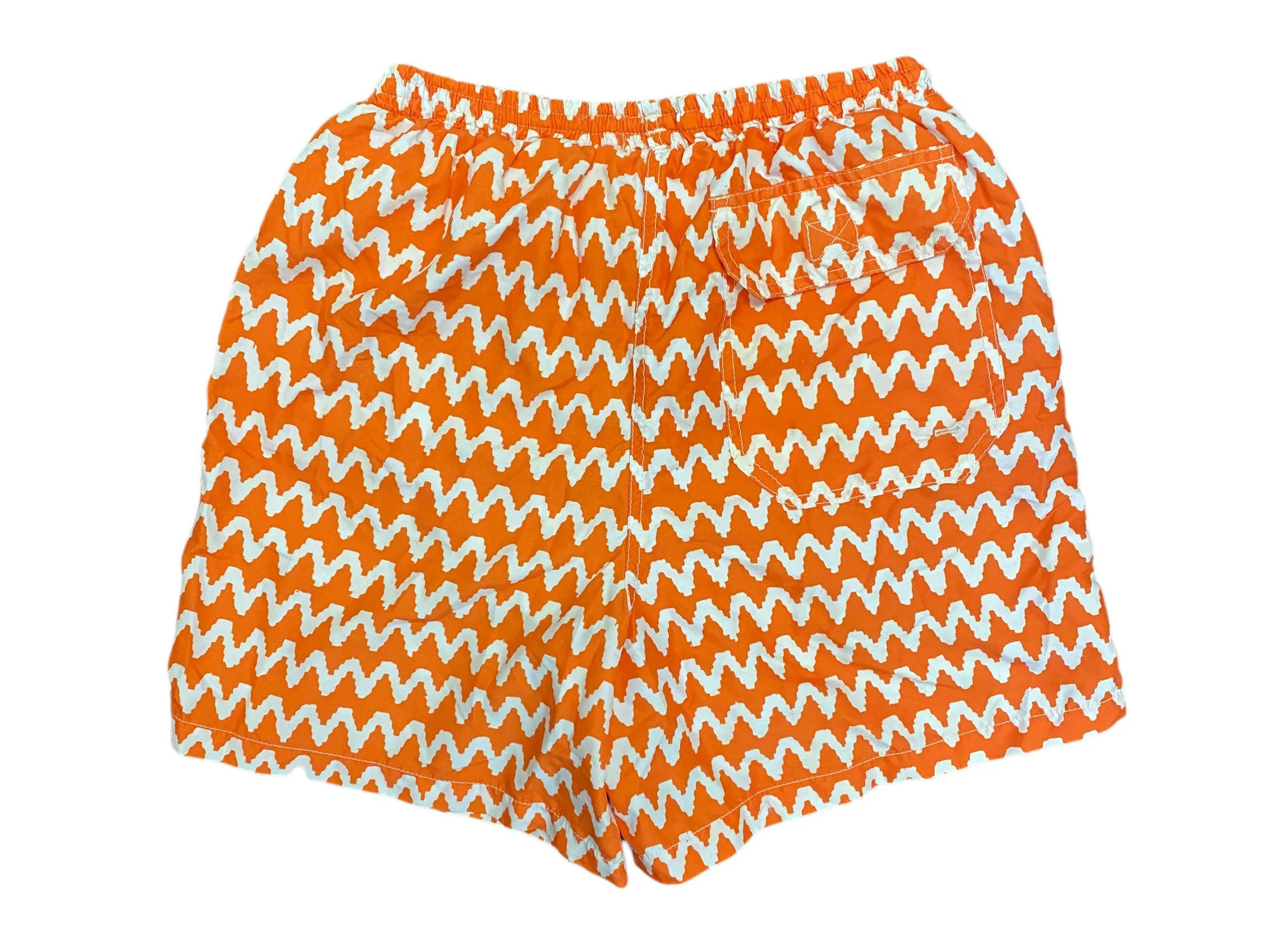 ROBERTA ROLLER RABBIT Men's Orange Tulum Arlo Swim Short Sz L $85 NEW