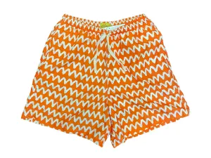 ROBERTA ROLLER RABBIT Men's Orange Tulum Arlo Swim Short Sz L $85 NEW