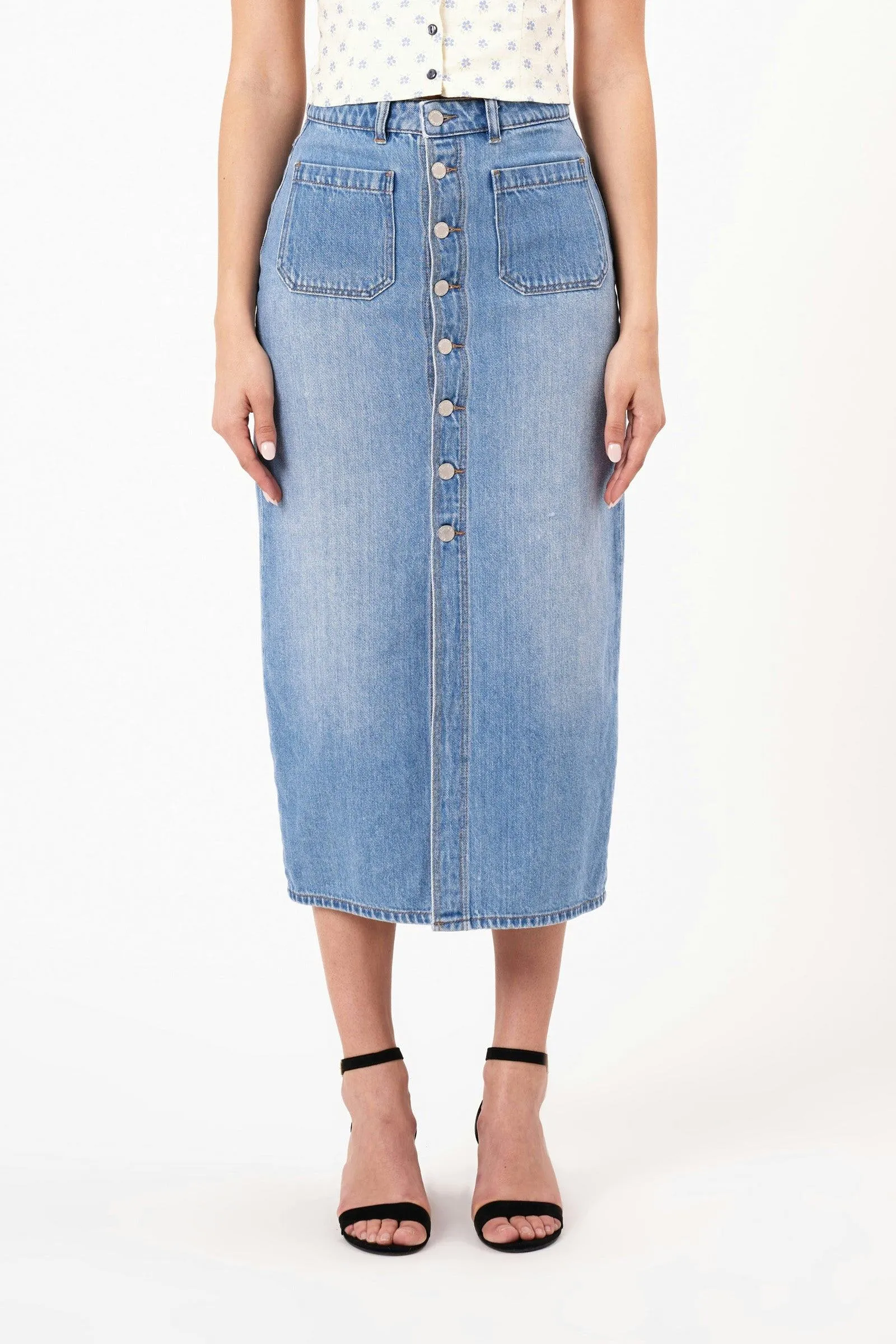 ROLLAS Sailor Skirt - Mid Vintage Blue