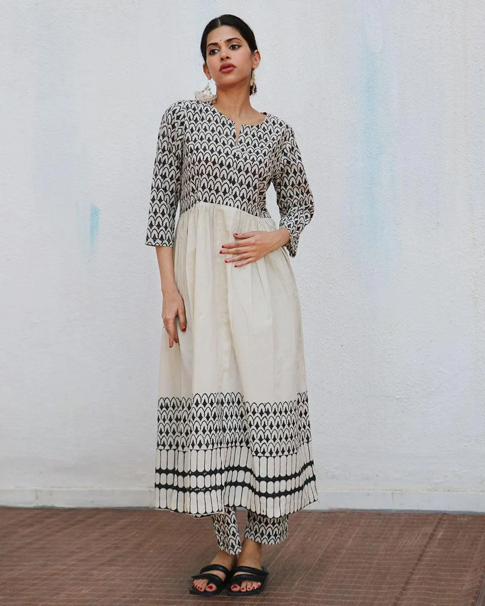 Roohi Blockprinted Kurta Set - NOMAD