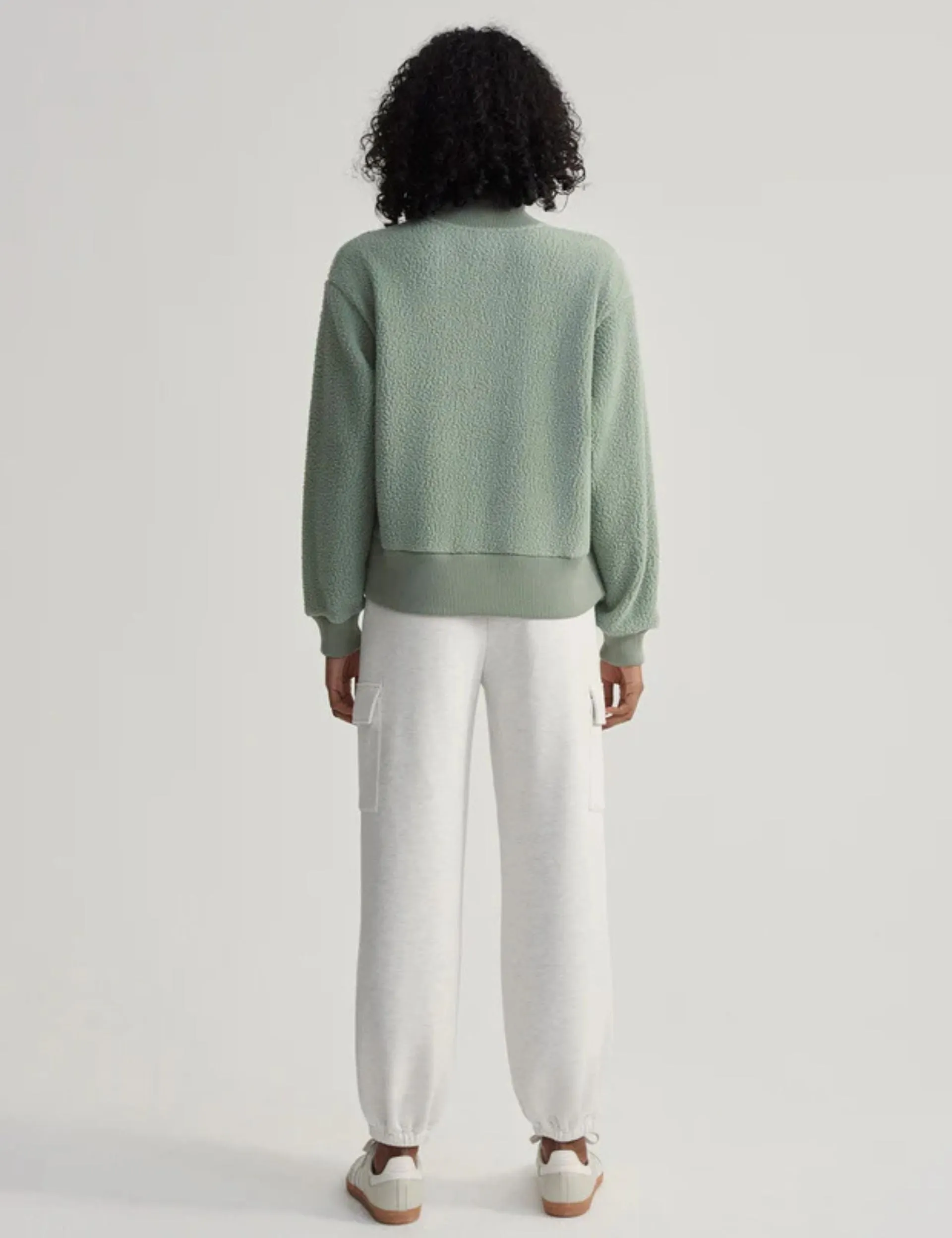 Roselle Half-Zip Fleece - Lily Pad