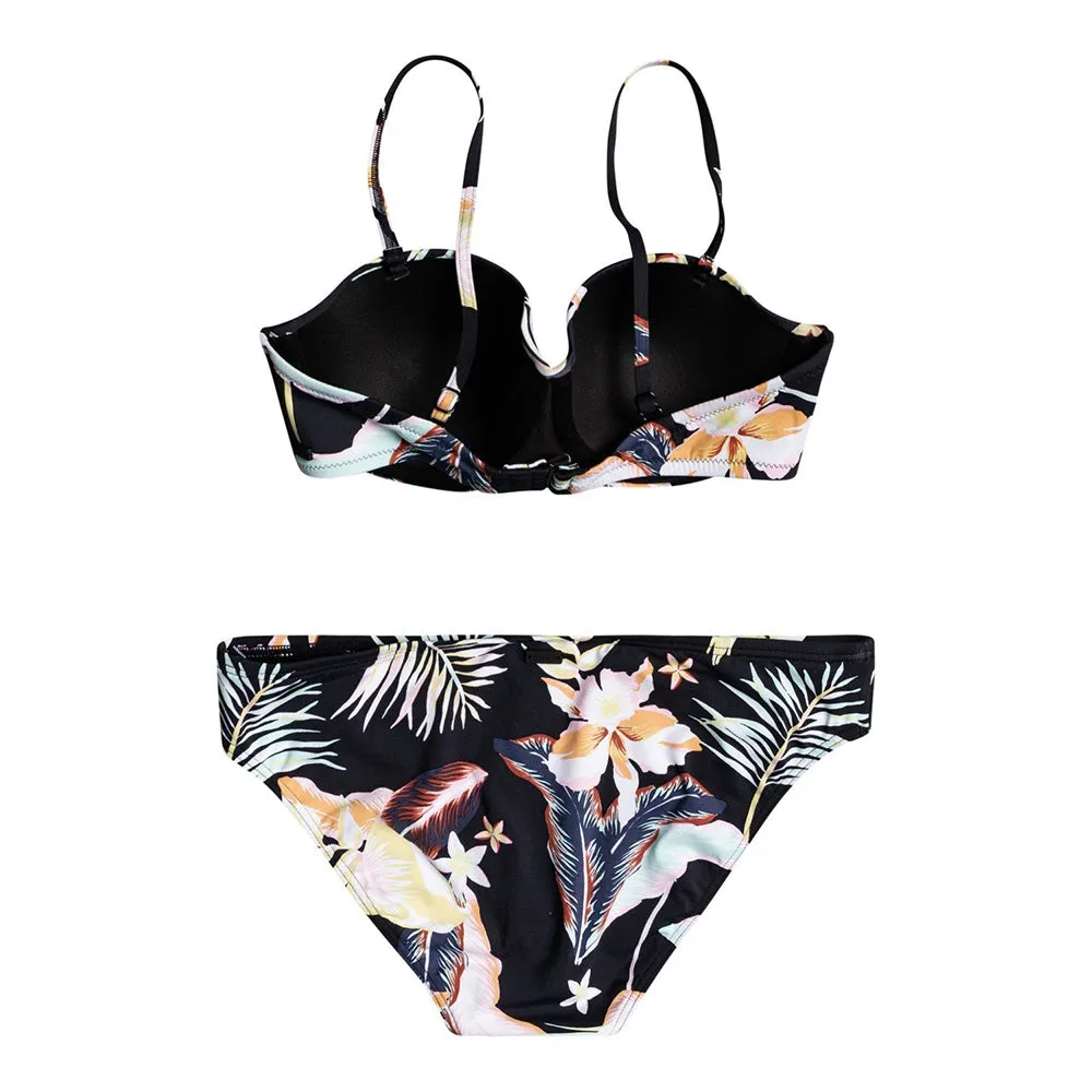 Roxy Printed Beach Classics Bandeau Bikini Set