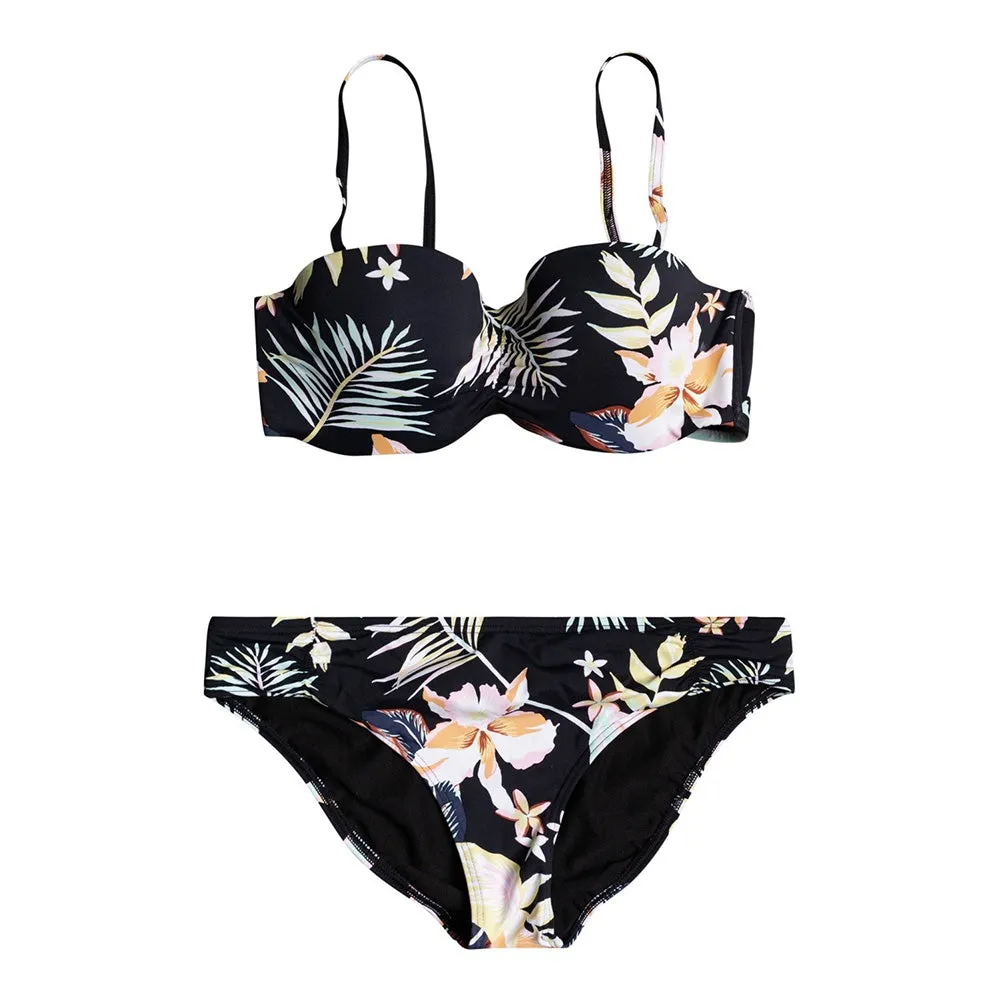 Roxy Printed Beach Classics Bandeau Bikini Set