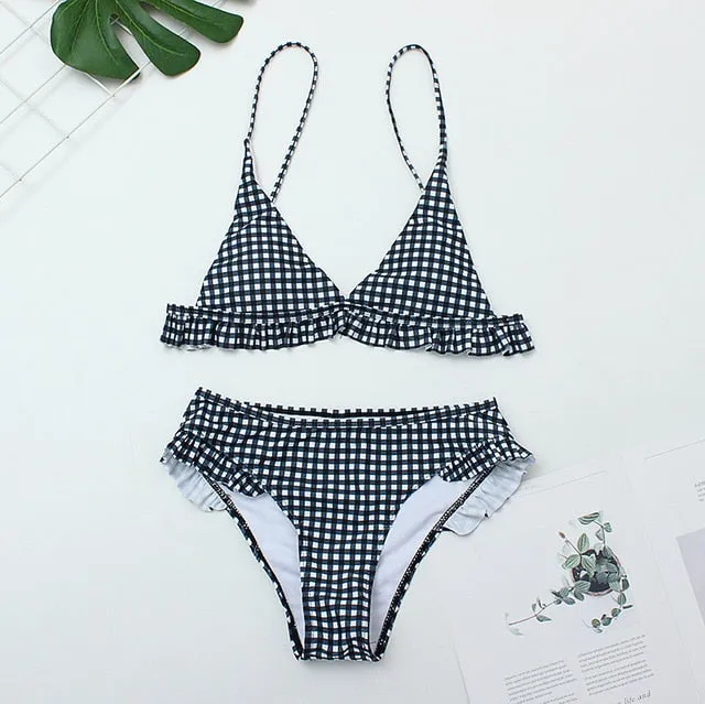 Ruffles Padded Swimwear Bikini