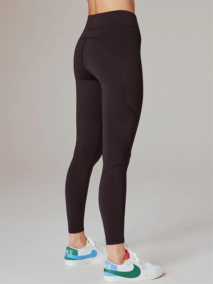 Running Bare  Flex Zone Thermal Leggings 28" | Black