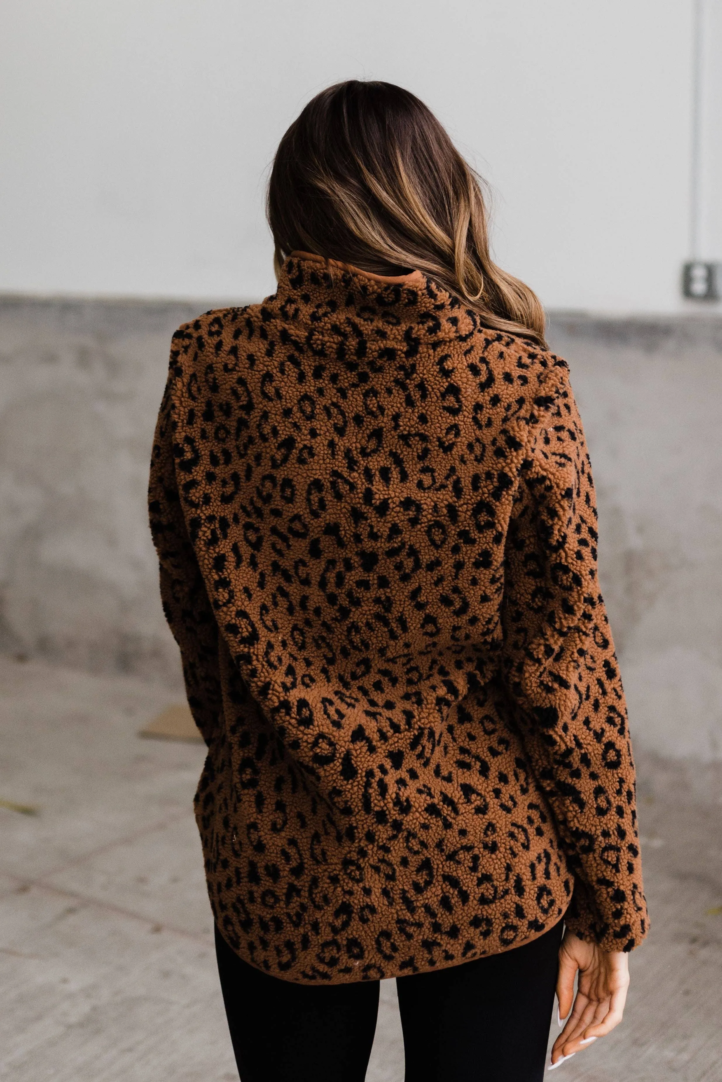 Rust Animal Print Sherpa