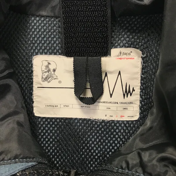 [S] A Bathing Ape Bape x WTaps Ripstop Snowboard Jacket Blue