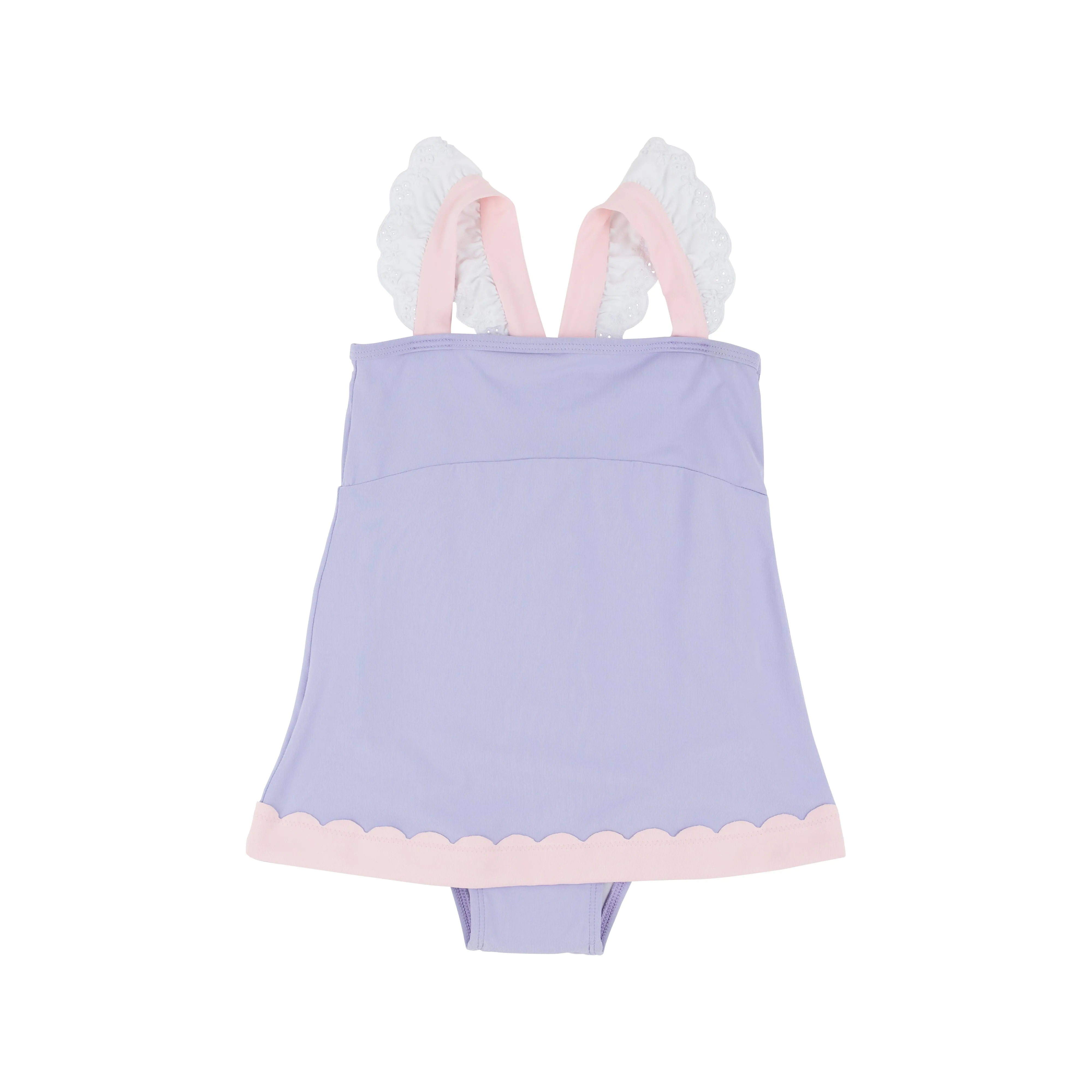 Sanctuary Scallop Swimsuit - Lauderdale Lavender with Palm Beach Pink