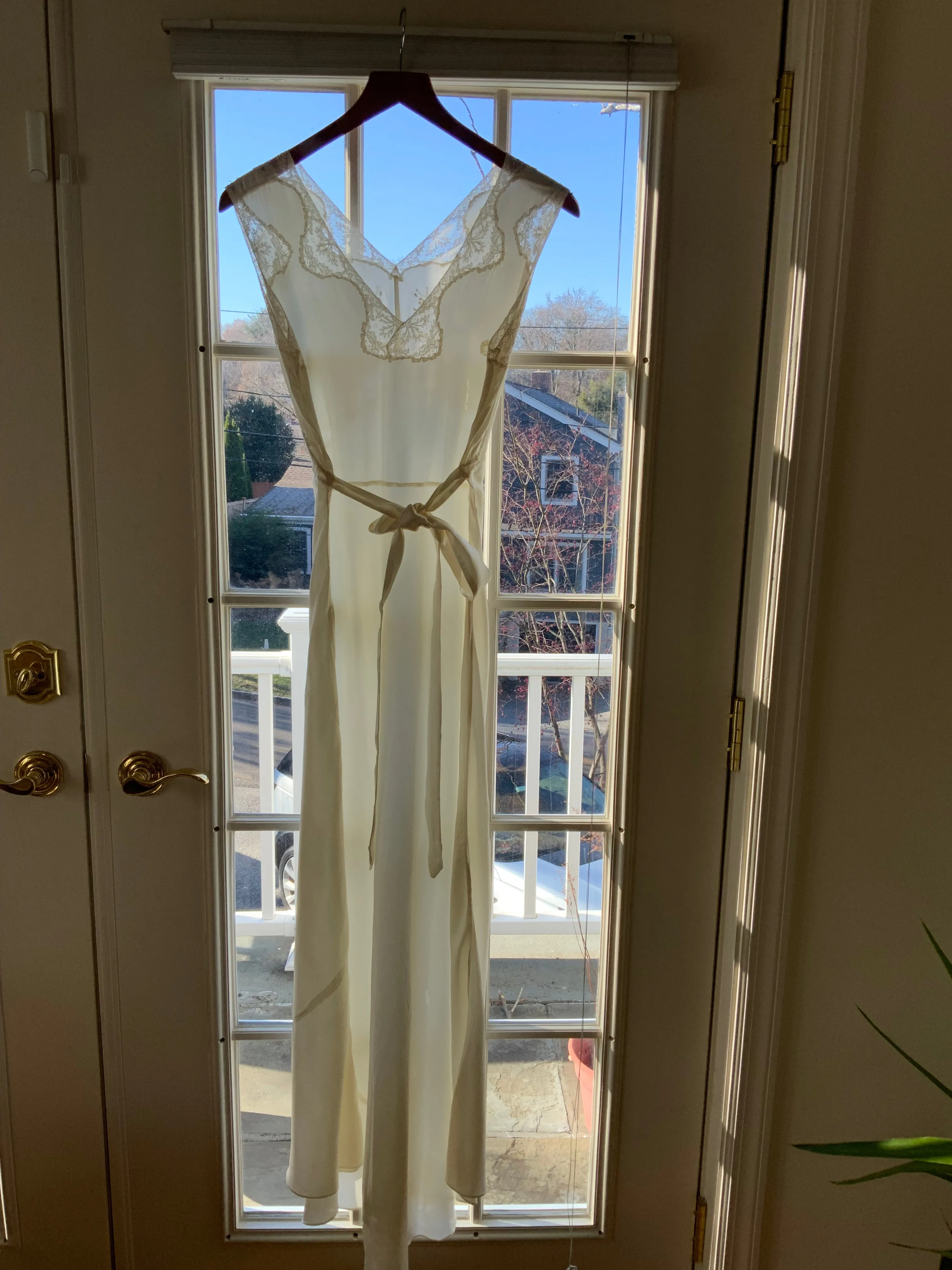 Satin Bridal Nightgown - 50s - 50T