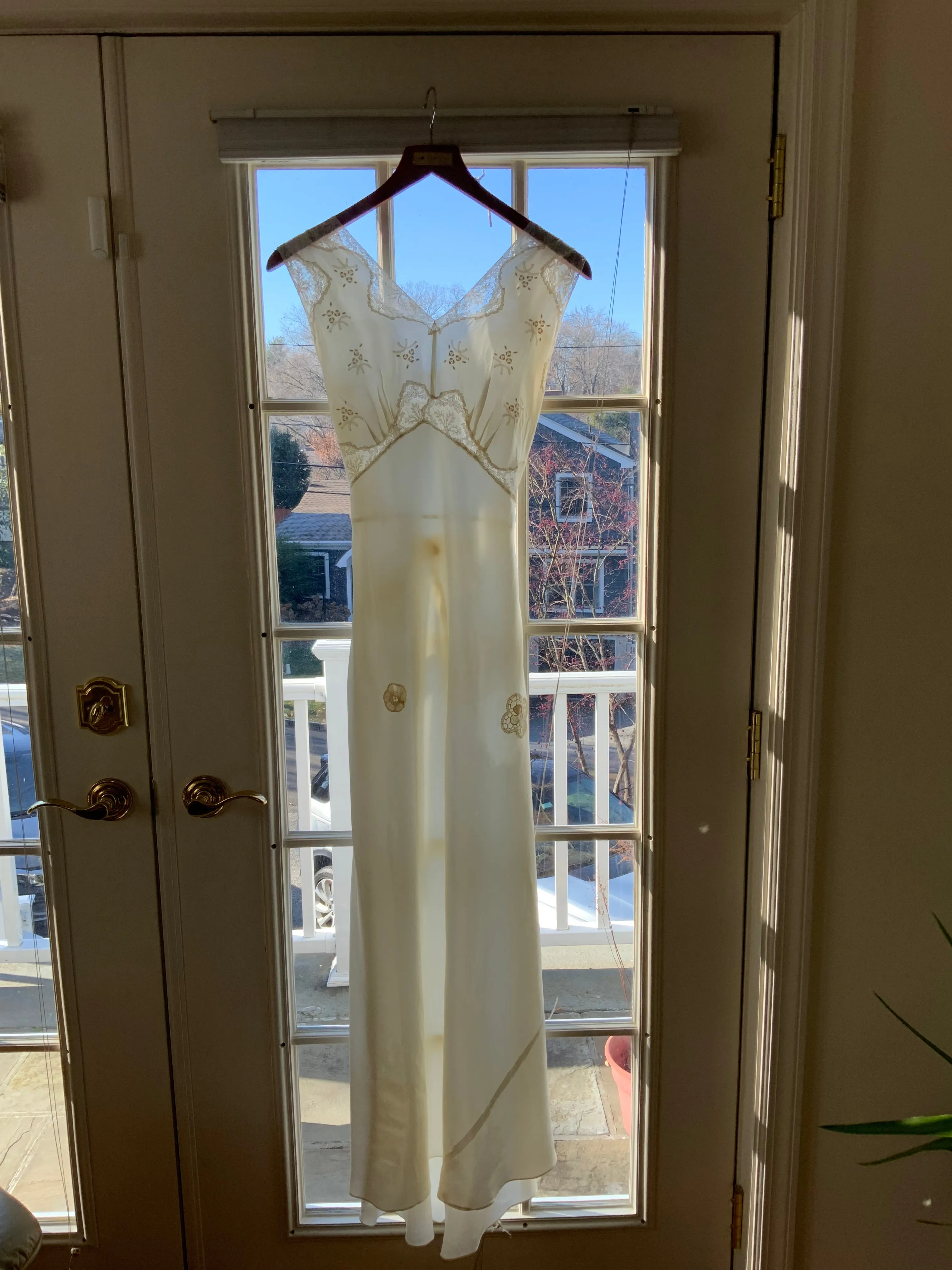 Satin Bridal Nightgown - 50s - 50T